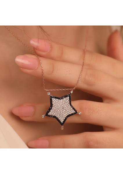 925 Ayar Gümüş Kutup Yıldızı Kolye fiyatları