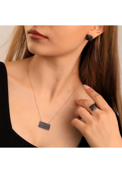 925 Ayar Gümüş Onix Taşlı Set fiyatları