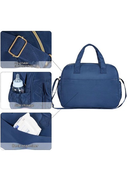 Büyük Kapasiteli Bebek Bakım Çantası - Mavi (Yurt Dışından) indirimleri