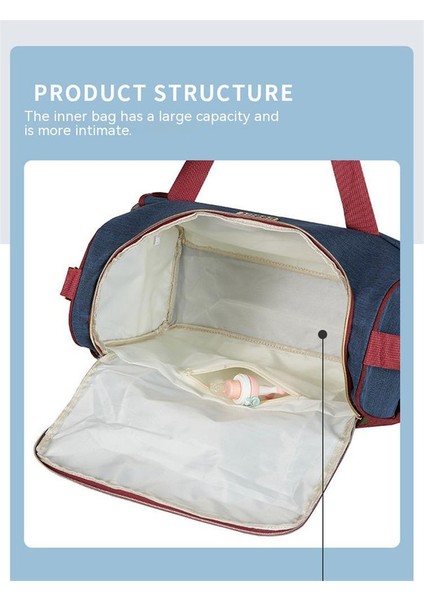 Büyük Kapasiteli Bebek Bakım Çantası - Kırmızı/mavi (Yurt Dışından) fiyatları