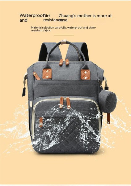 Büyük Kapasiteli Bebek Bakım Çantası - Karanlık Gri (Yurt Dışından) modelleri