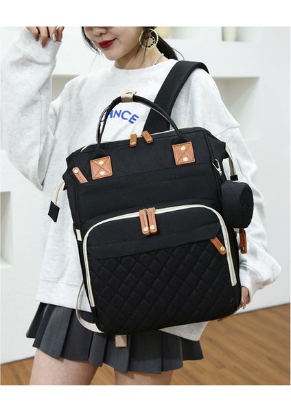 Büyük Kapasiteli Bebek Bakım Çantası - Siyah (Yurt Dışından) fiyatları