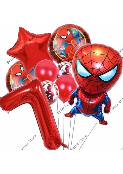Spiderman Örümcek Adam Konsept Yaş Balon Konsept Doğum Günü Set Yaş Balon Set
