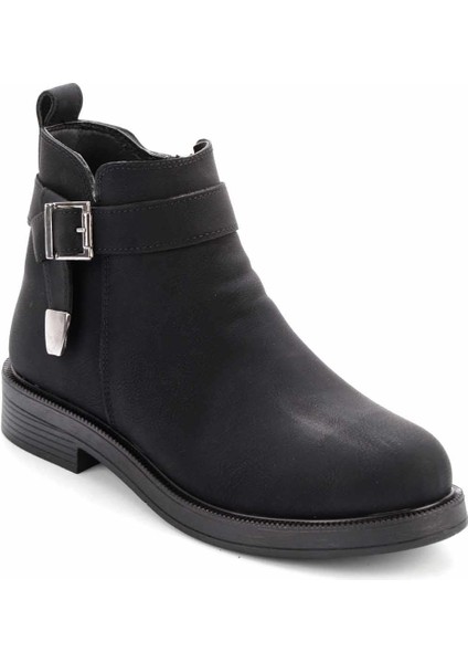 Siyah Nubuk Kadın Bot & Bootie K02578300301