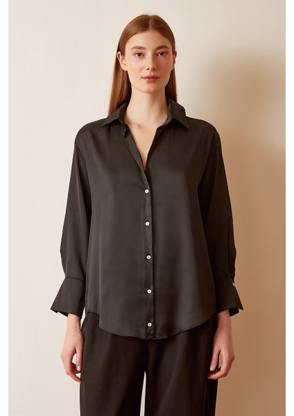 Basic Saten Gömlek
