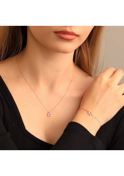 925 Ayar Gümüş Minimalist Kolye Bileklik Set fırsatları