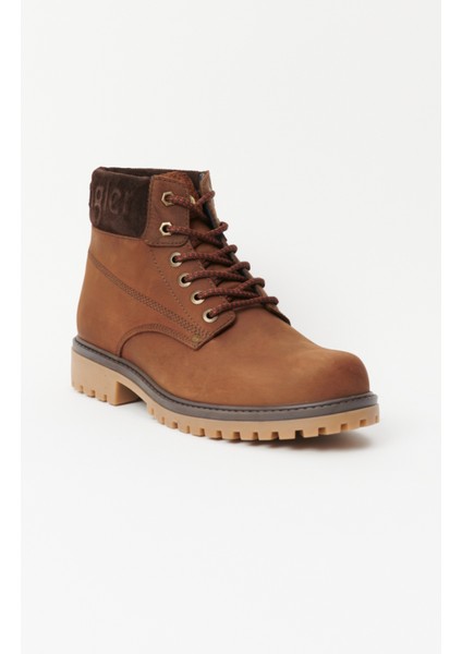 Wrangler Deri Kahverengi Nubuk Casual Bot
