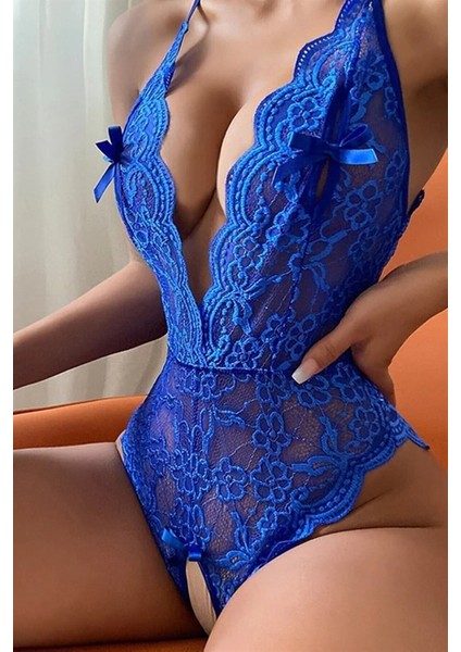 Premium Özel Bölgesi Açık Babydoll Seksi Fantazi Gecelik