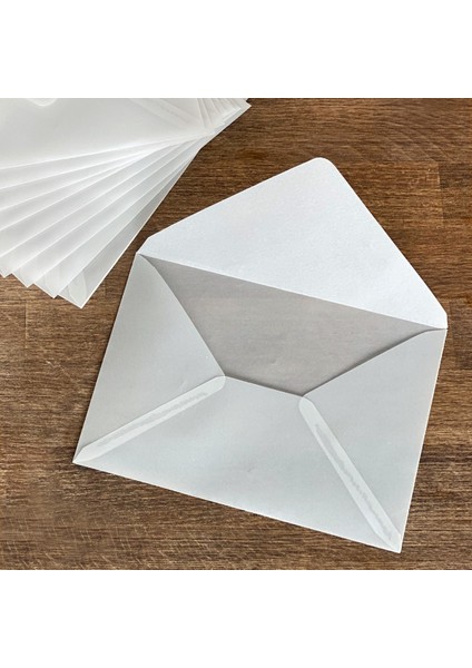 Beyaz transparan zarf, 13x18 cm 5 adet