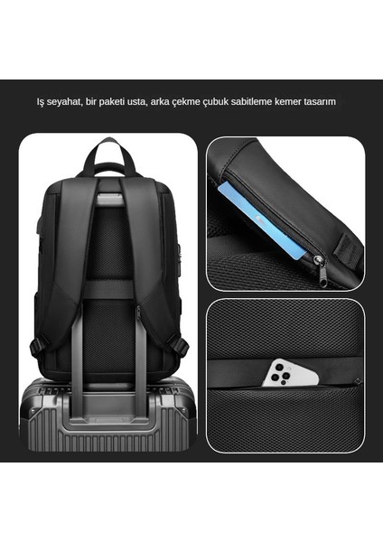 Moda Sırt Çantası Iş Banliyö Bilgisayar Çantası Çok Amaçlı Sırt Çantası (Yurt Dışından) fırsatları