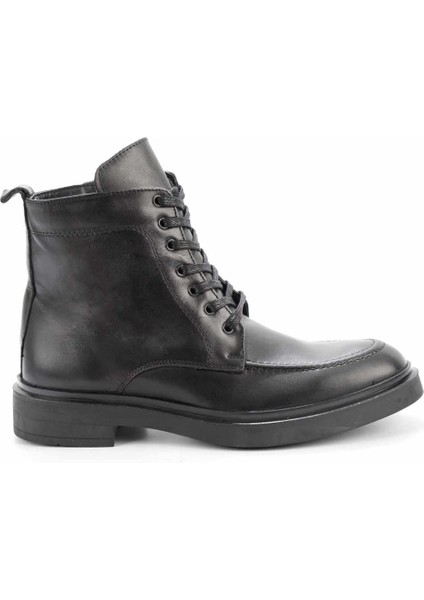 Siyah Leather Erkek Bot & Bootie E02549531203