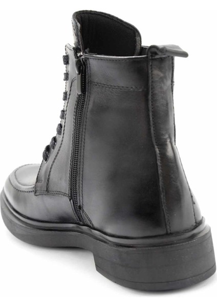 Siyah Leather Erkek Bot & Bootie E02549531203