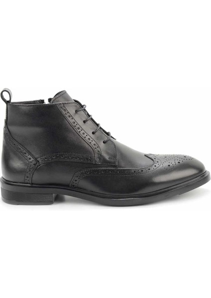 Siyah Leather Erkek Bot & Bootie E02549061103 fiyatları