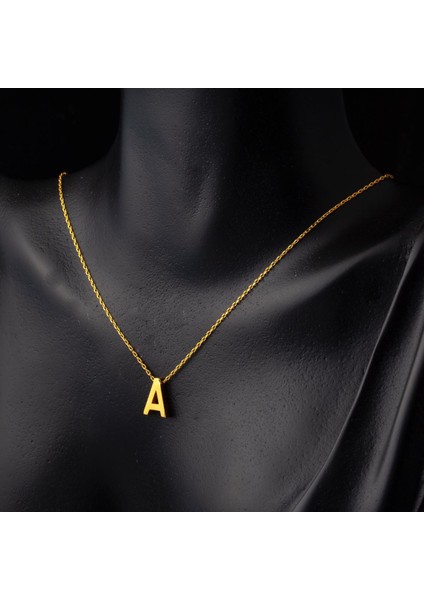 22 Ayar A Harfi Altın Kolye fiyatları