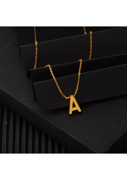 22 Ayar A Harfi Altın Kolye fırsatları