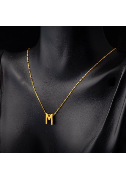 22 Ayar M Harfi Altın Kolye fiyatları