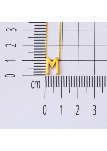 22 Ayar M Harfi Altın Kolye modelleri