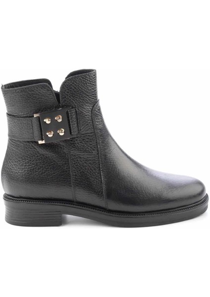 Siyah Leather Kadın Bot & Bootie K02531206003