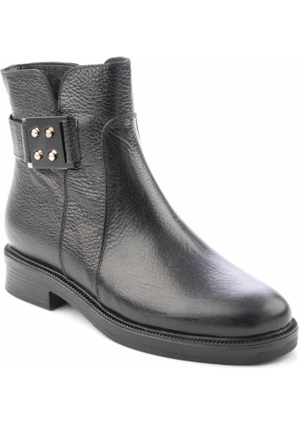 Siyah Leather Kadın Bot & Bootie K02531206003