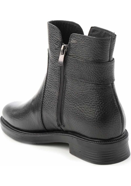 Siyah Leather Kadın Bot & Bootie K02531206003