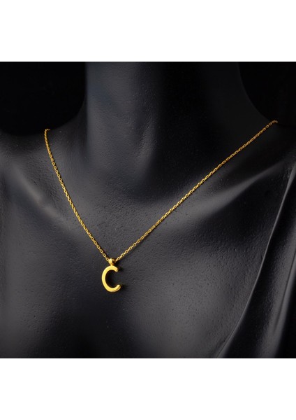 22 Ayar C Harfi Altın Kolye fiyatları