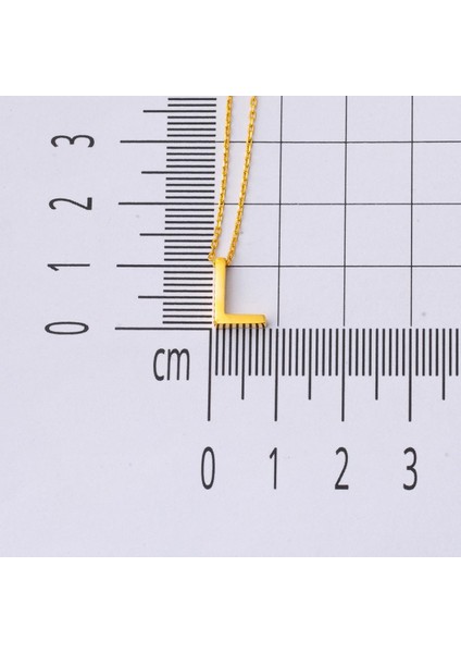 22 Ayar L Harfi Altın Kolye modelleri