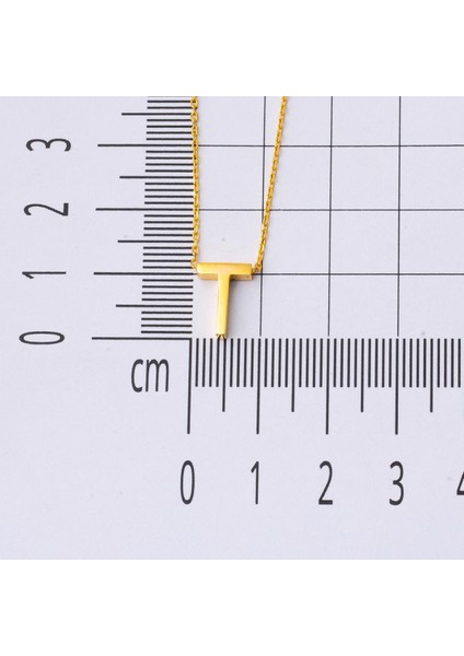 22 Ayar T Harfi Altın Kolye modelleri