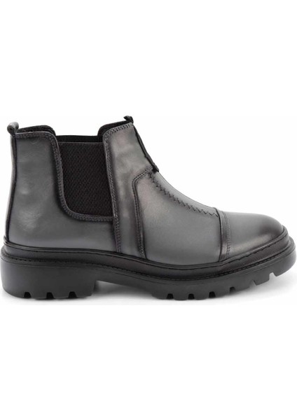 Gri Leather Erkek Bot & Bootie E02107050203