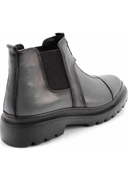 Gri Leather Erkek Bot & Bootie E02107050203