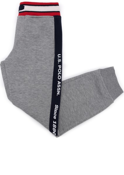 Erkek Çocuk Gri Melanj Örme Pantolon 50254532-VR086