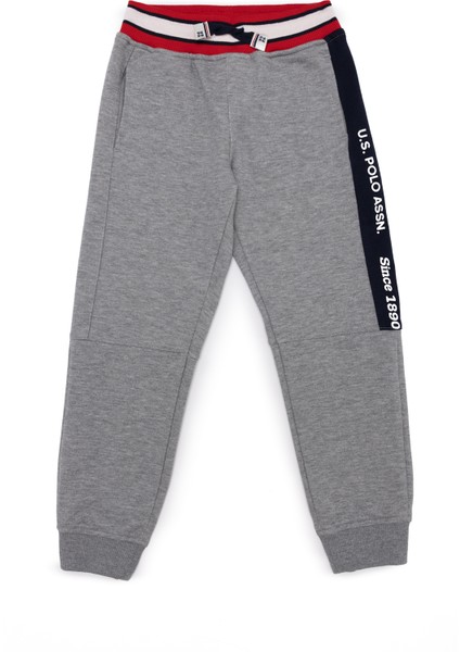 Erkek Çocuk Gri Melanj Örme Pantolon 50254532-VR086