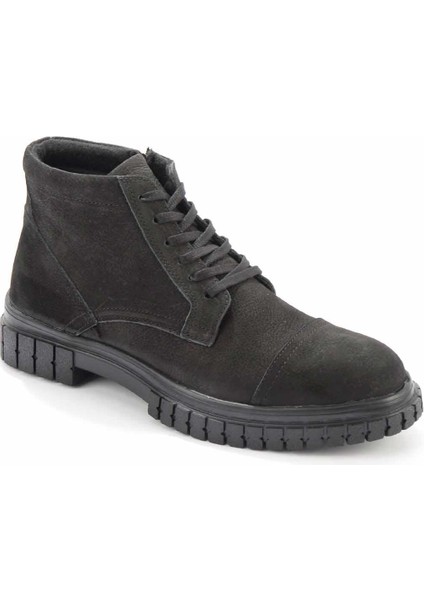 Siyah Nubuk Leather Erkek Bot & Bootie E02951612001 modelleri