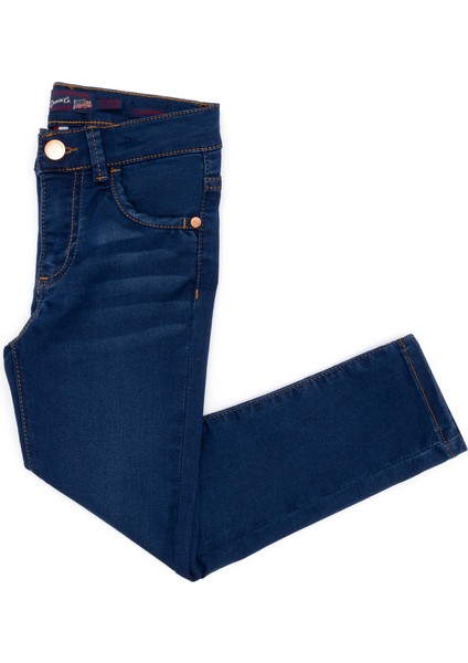 U.S. Polo Assn. Kız Çocuk Koyu Mavi Jean 50254588-DN0023