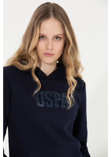 U.S. Polo Assn. Kadın Lacivert Sweatshirt 50256249-VR033