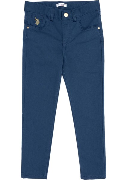 U.S. Polo Assn. Kız Çocuk İndigo Kanvas / Chino Pantolon 50256600-VR028