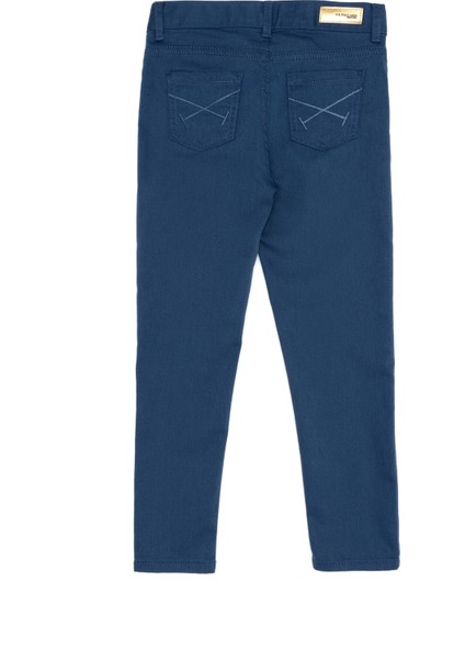 U.S. Polo Assn. Kız Çocuk İndigo Kanvas / Chino Pantolon 50256600-VR028