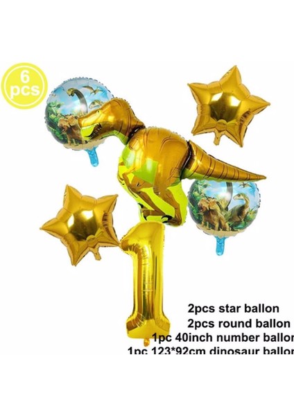 Dinazor Konsept Yaş Balon Konsept Doğum Günü Set Yaş Balon Set
