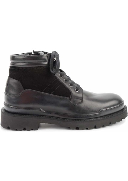 Siyah Leather Erkek Bot & Bootie E02901491703 fiyatları