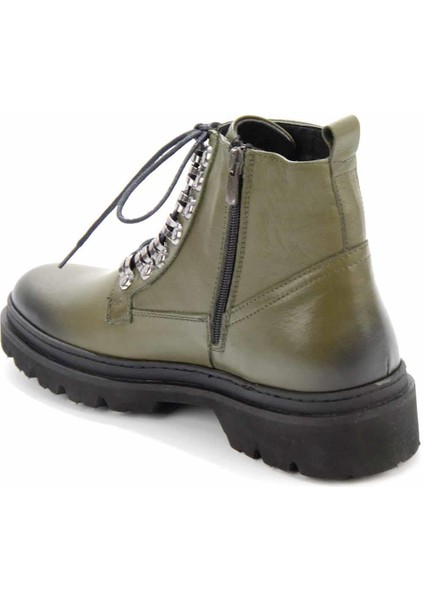 Yeşil Leather Erkek Bot & Bootie E02587508003 fırsatları