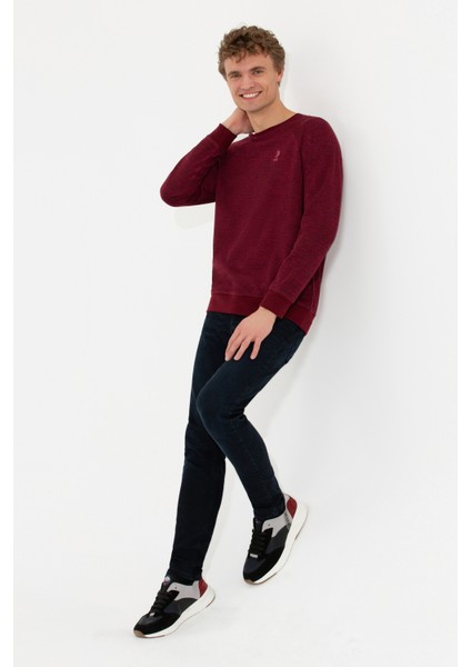 Erkek Vişne Sweatshirt 50256356-VR223 fırsatları