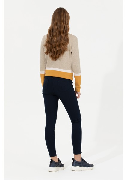 Kadın Lacivert Kanvas - Chino Pantolon 50261329-VR033 fırsatları