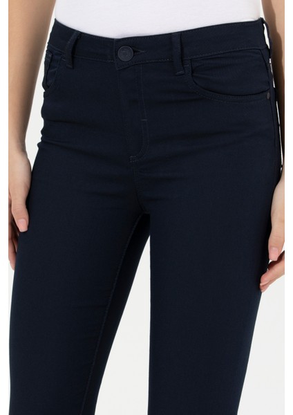 Kadın Lacivert Kanvas - Chino Pantolon 50261329-VR033 indirimleri