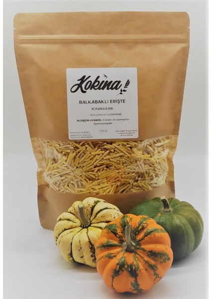 Kokina Balkabaklı Erişte 1 kg