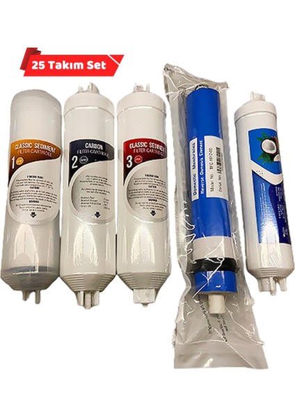Toptan Su Arıtma Filtre 25 Takım 5'li Takım Set