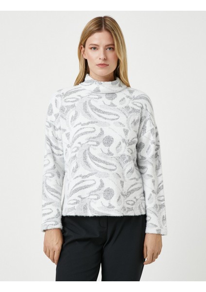 Şahika Ercümen x Koton - Yumuşak Dokulu Dik Yaka Kazak fırsatları