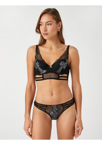 Dantelli Bralet Sütyen Dolgusuz Kaplı Balenli Çiçek Figürlü modelleri
