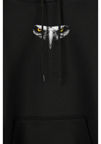Kartal Kafa Göz Beşiktaş Şampiyon 1903 Çarşı Ön ve Arka Baskılı Sweatshirt Unisex Kapüşonlu Hoodie modelleri