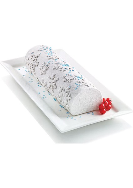 Frozen Buche - Set Silikon Yuvarlak Pasta Kalıbı