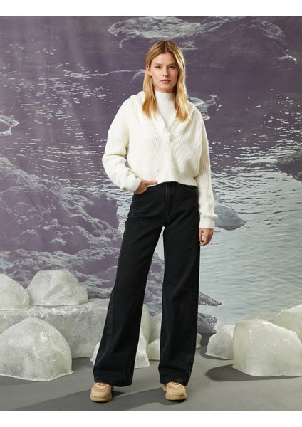 Şahika Ercümen x Koton - Kapüşonlu Oversize Örgü Kazak fiyatları