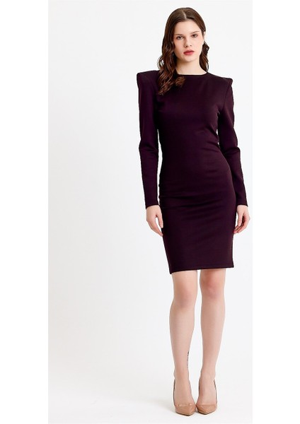 Vatkalı Siyah Bodycon Mini Elbise fırsatları